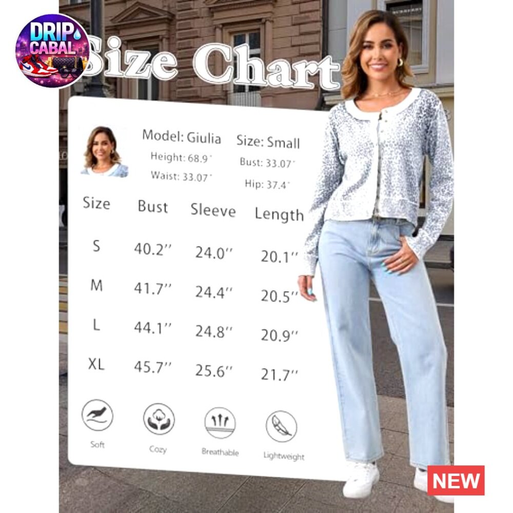 Leopard Print Cardigan Button Up Lightweight Crop… - image 4